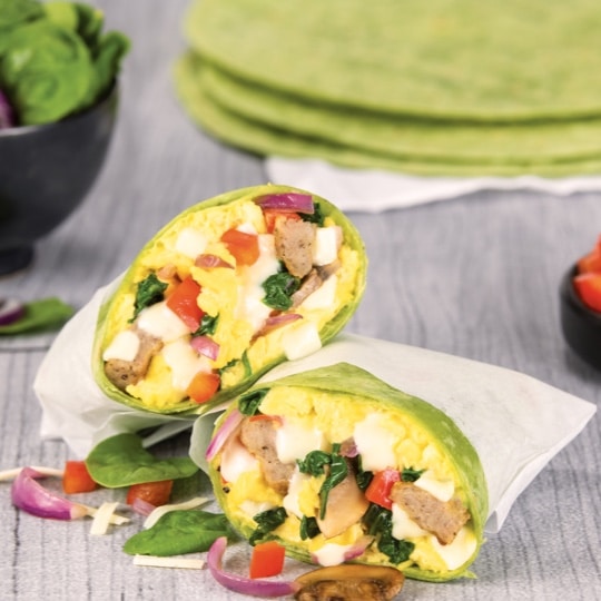Breakfast Burrito with Clearfield® Cheese