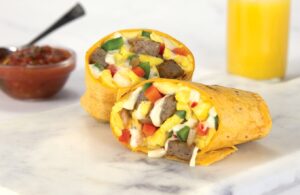 Hot Pepper Jack Breakfast Burritos