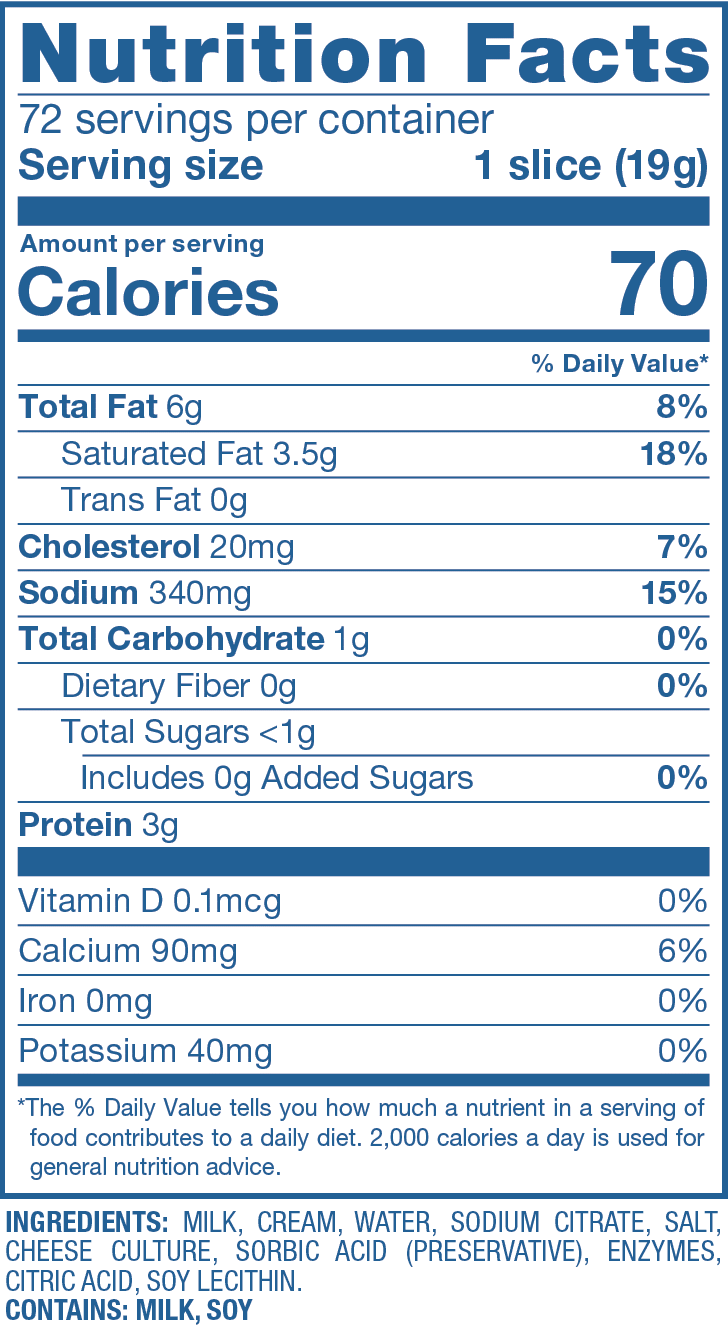 Clearfield® Sliced American ingredients